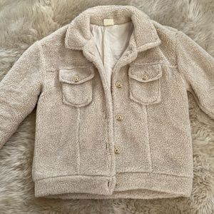 Cream Zara sheep jacket